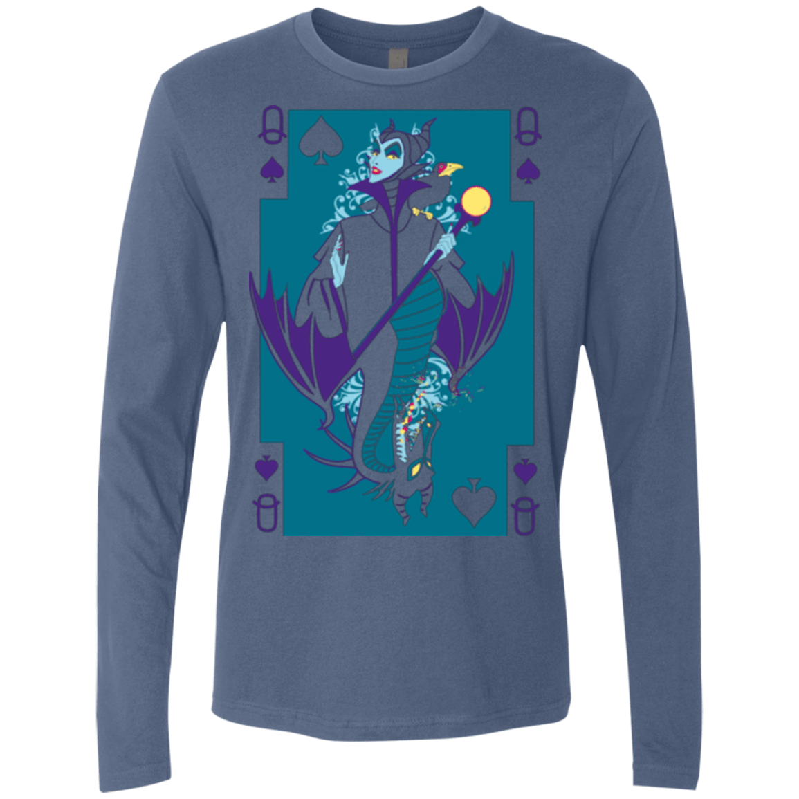 T-Shirts Indigo / Small Maleficard Men's Premium Long Sleeve