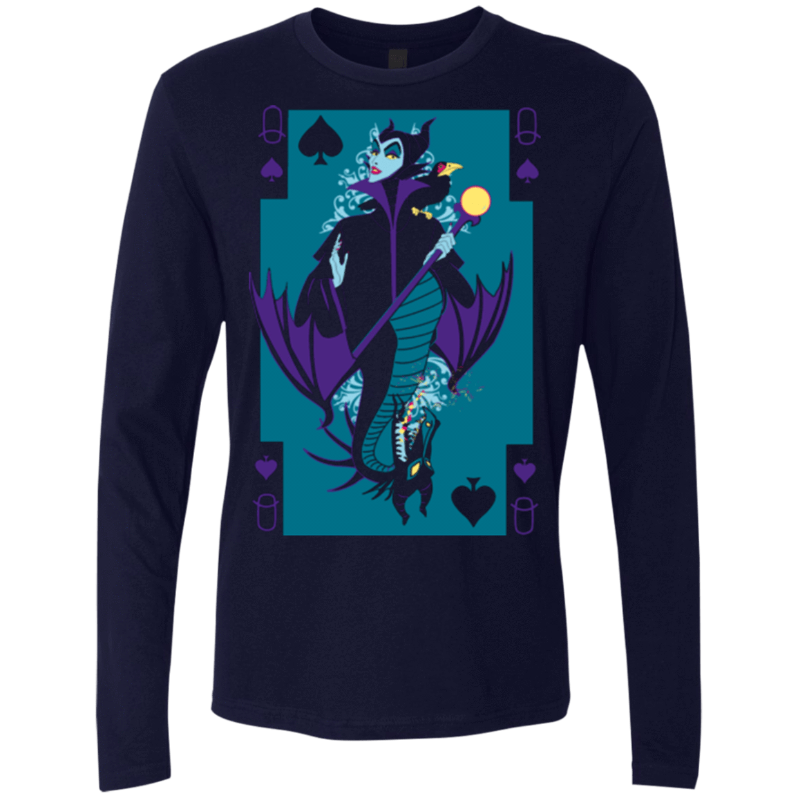 T-Shirts Midnight Navy / Small Maleficard Men's Premium Long Sleeve