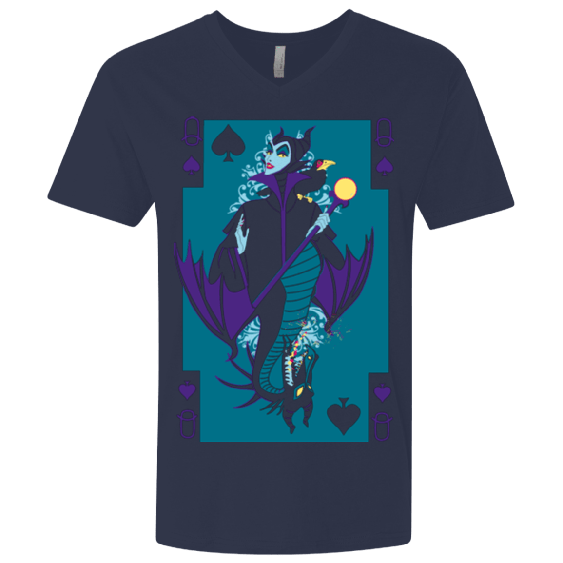 T-Shirts Midnight Navy / X-Small Maleficard Men's Premium V-Neck