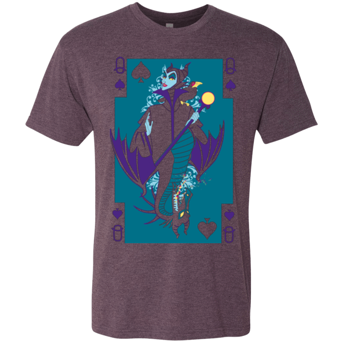 T-Shirts Vintage Purple / Small Maleficard Men's Triblend T-Shirt