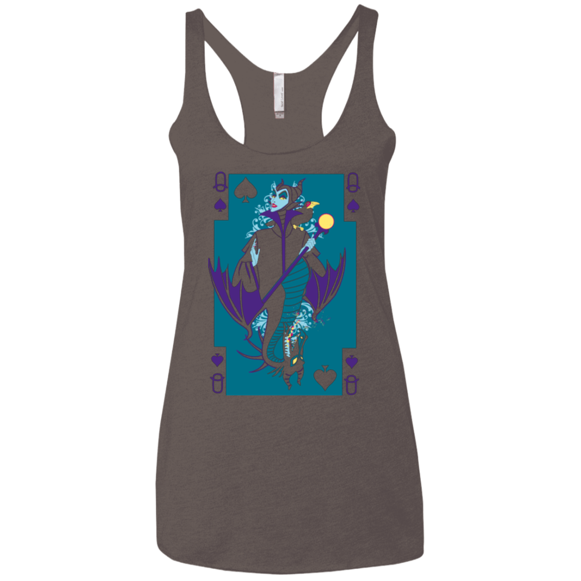T-Shirts Macchiato / X-Small Maleficard Women's Triblend Racerback Tank