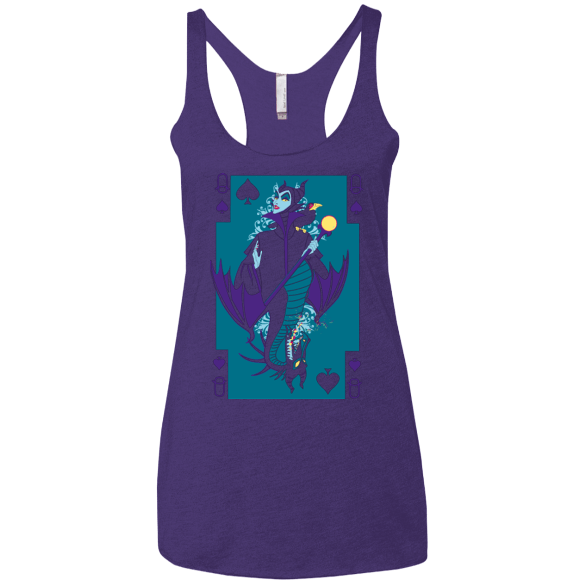 T-Shirts Purple / X-Small Maleficard Women's Triblend Racerback Tank