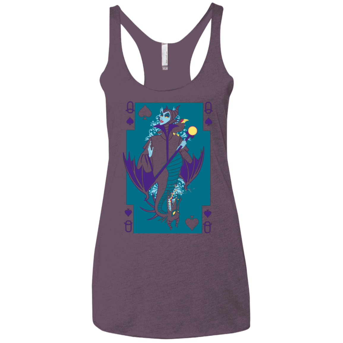 T-Shirts Vintage Purple / X-Small Maleficard Women's Triblend Racerback Tank