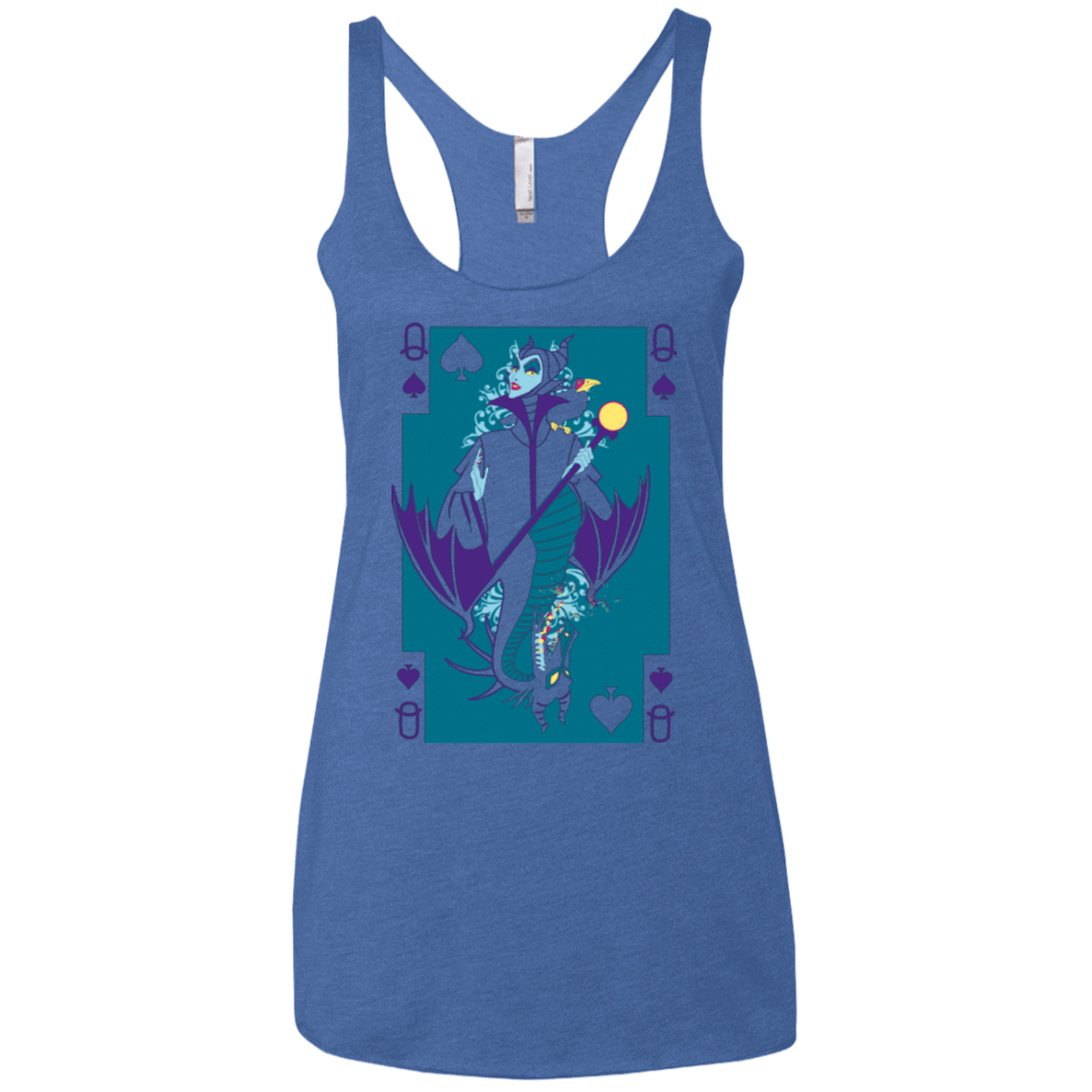 T-Shirts Vintage Royal / X-Small Maleficard Women's Triblend Racerback Tank