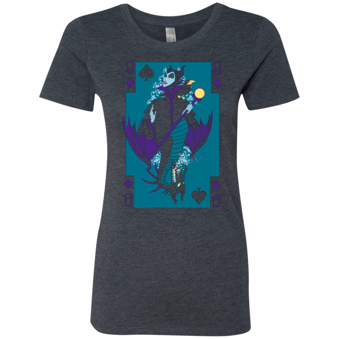 T-Shirts Vintage Navy / Small Maleficard Women's Triblend T-Shirt