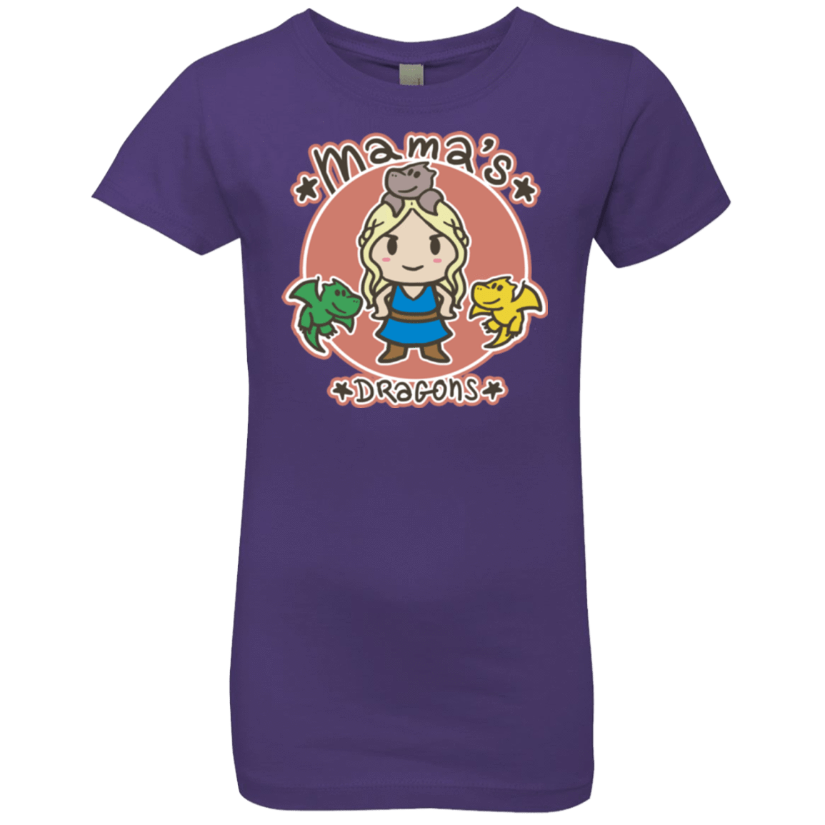 T-Shirts Purple Rush / YXS Mamas Dragons Girls Premium T-Shirt