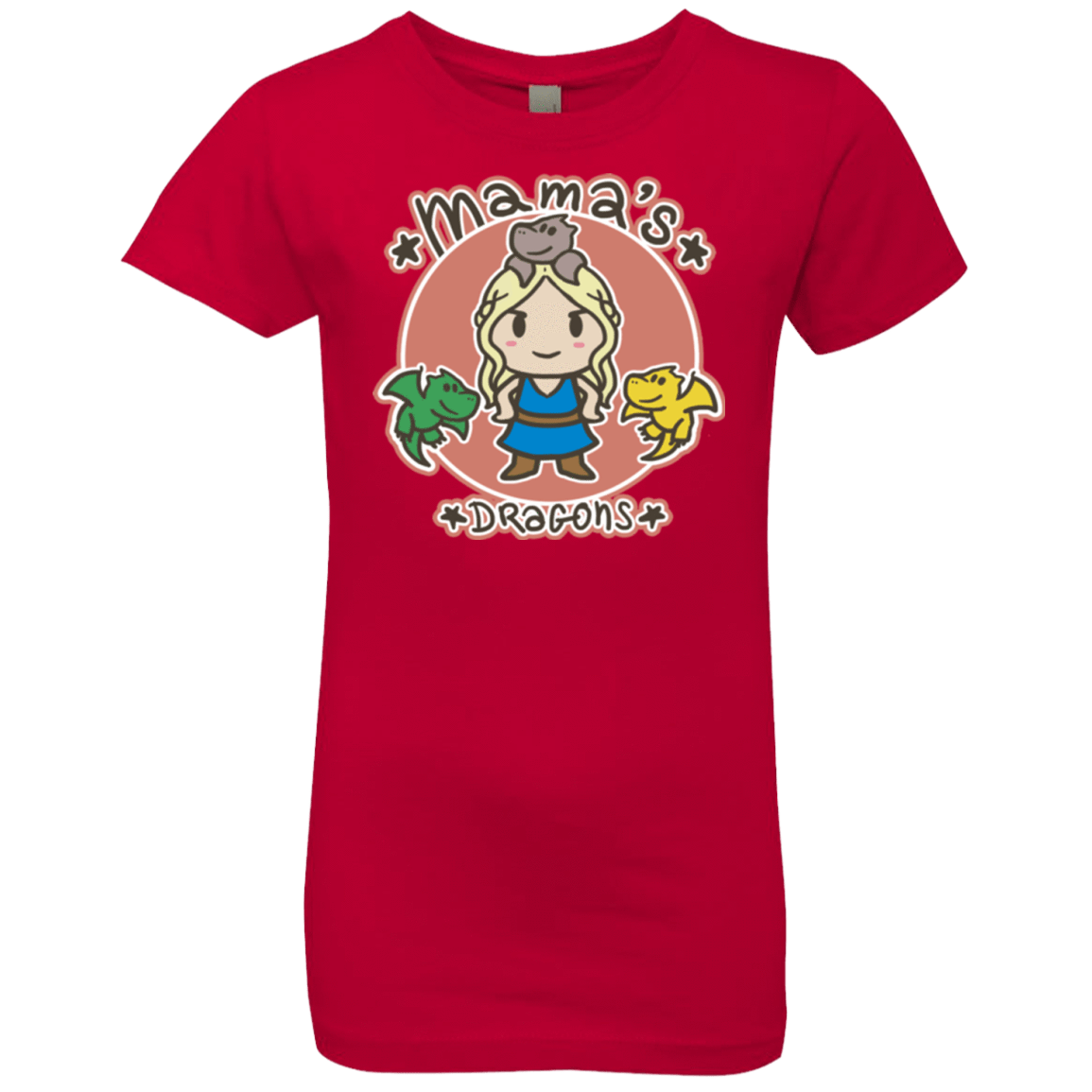 T-Shirts Red / YXS Mamas Dragons Girls Premium T-Shirt