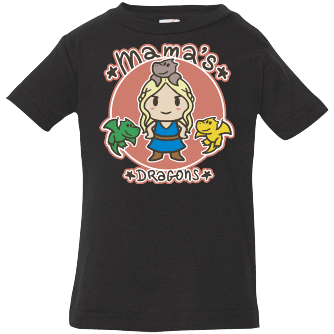 T-Shirts Black / 6 Months Mamas Dragons Infant PremiumT-Shirt