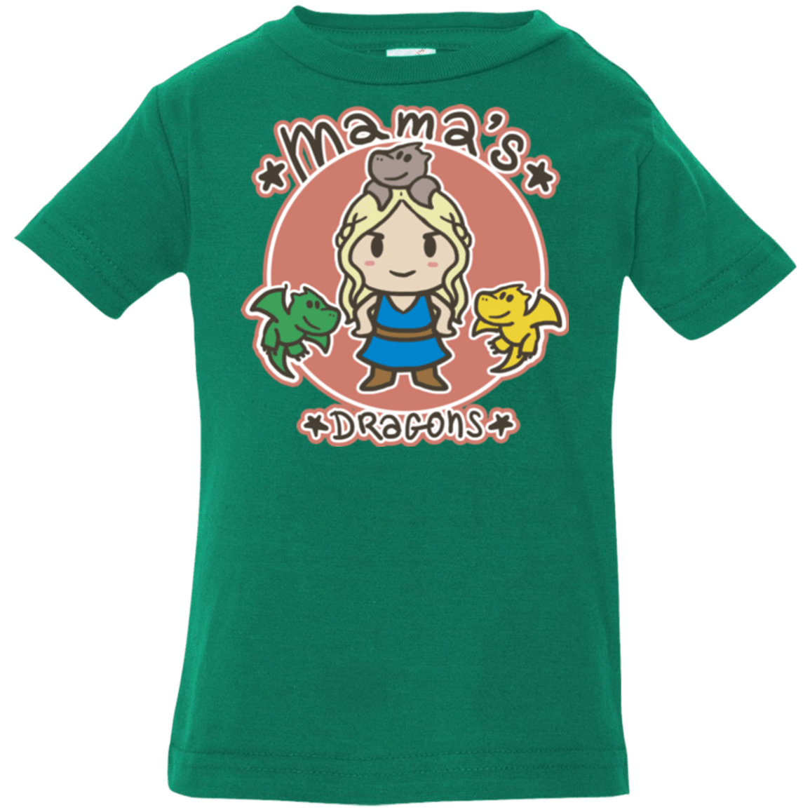 T-Shirts Kelly / 6 Months Mamas Dragons Infant PremiumT-Shirt
