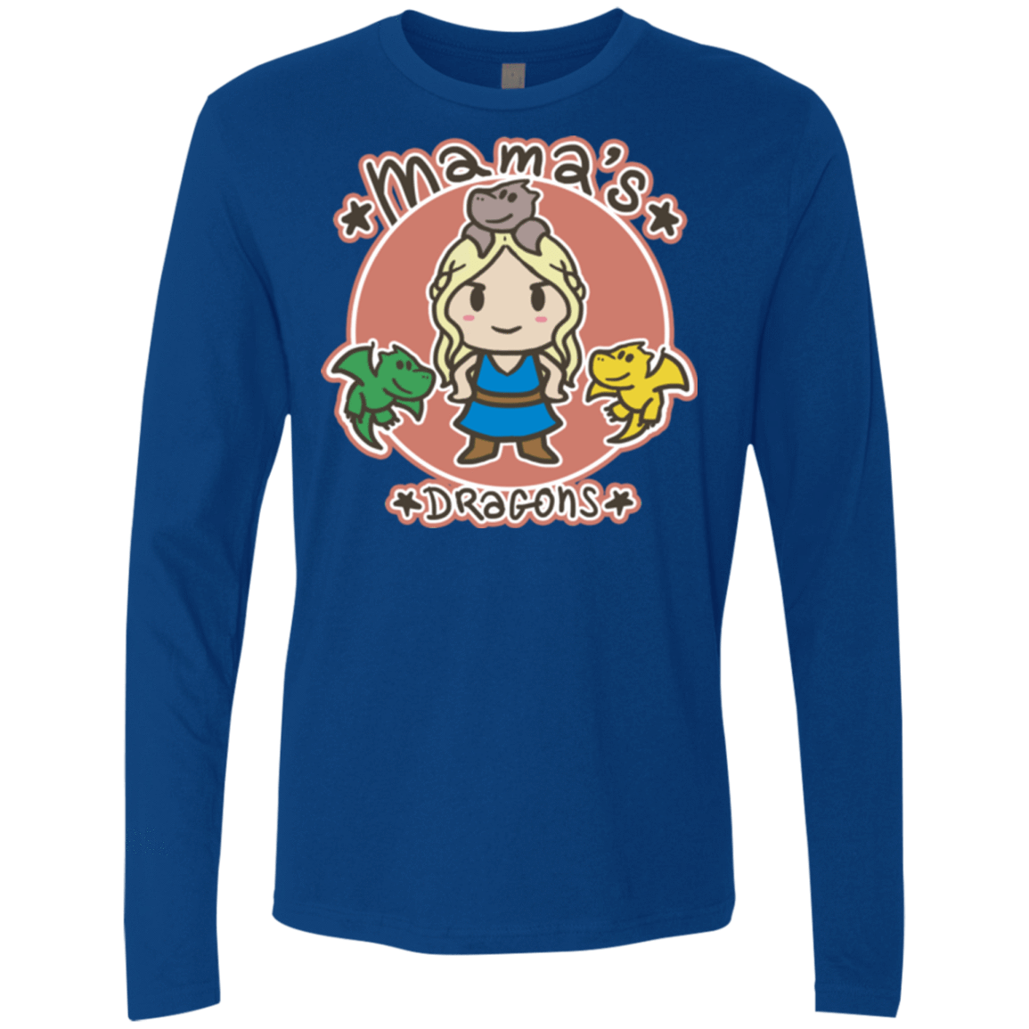 T-Shirts Royal / Small Mamas Dragons Men's Premium Long Sleeve