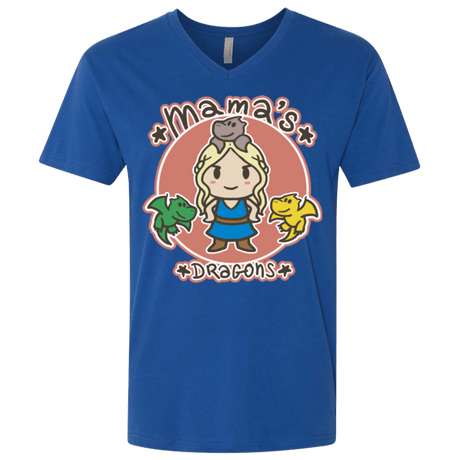 T-Shirts Royal / X-Small Mamas Dragons Men's Premium V-Neck