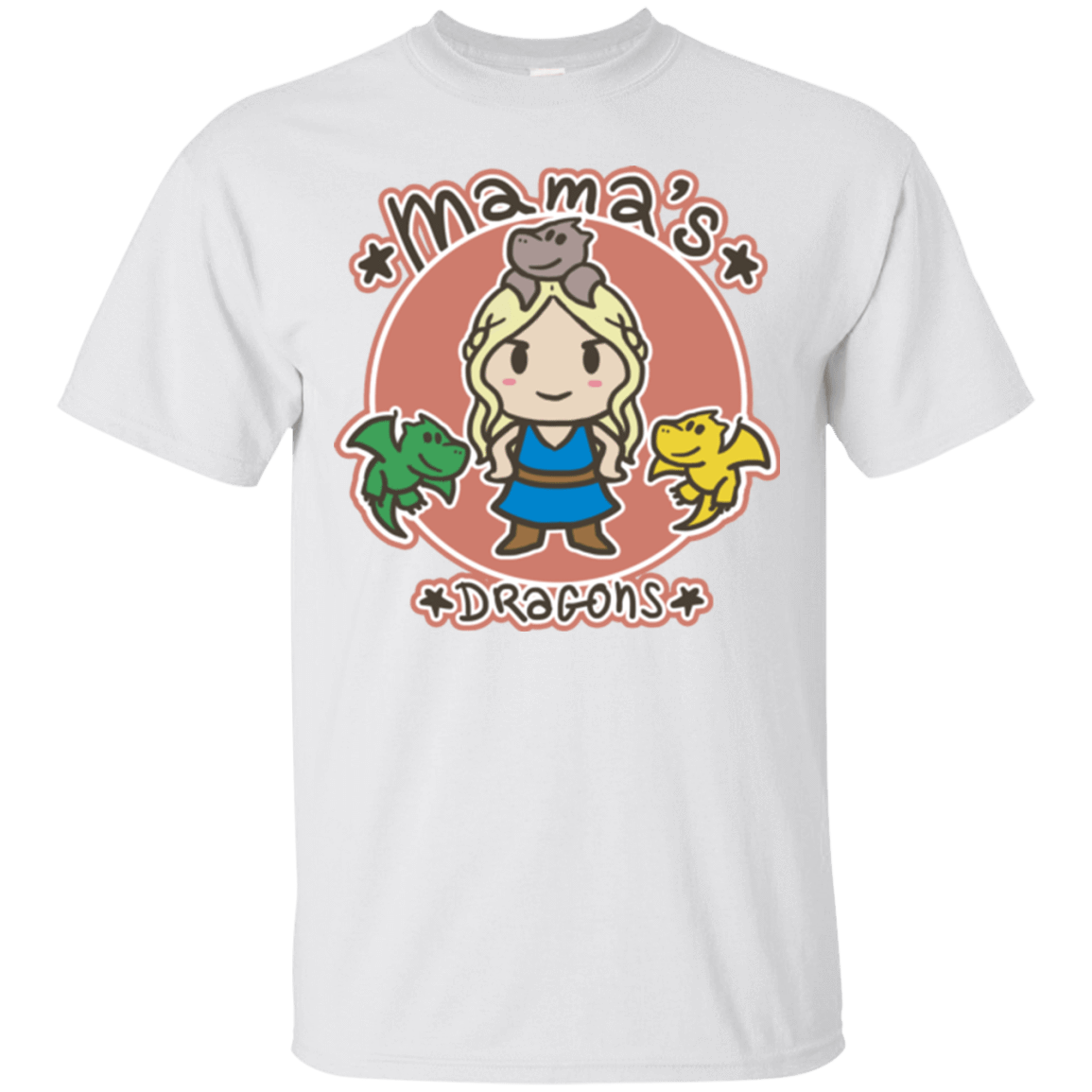 T-Shirts White / Small Mamas Dragons T-Shirt