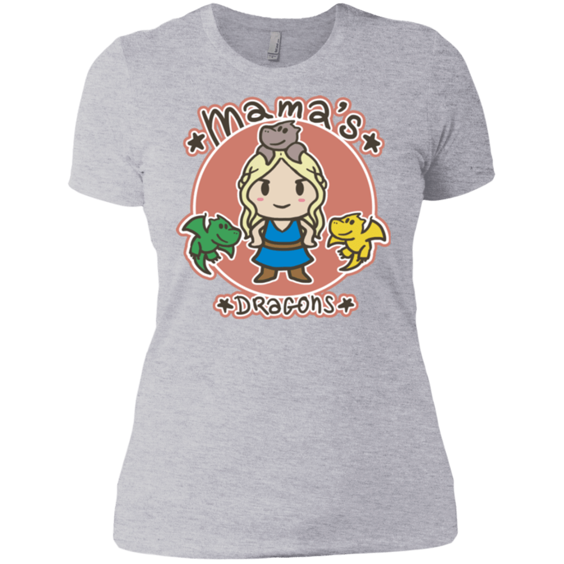 T-Shirts Heather Grey / X-Small Mamas Dragons Women's Premium T-Shirt