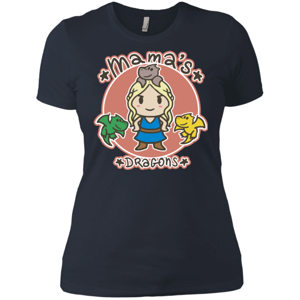 T-Shirts Indigo / X-Small Mamas Dragons Women's Premium T-Shirt