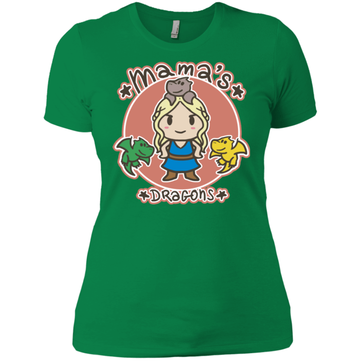 T-Shirts Kelly Green / X-Small Mamas Dragons Women's Premium T-Shirt