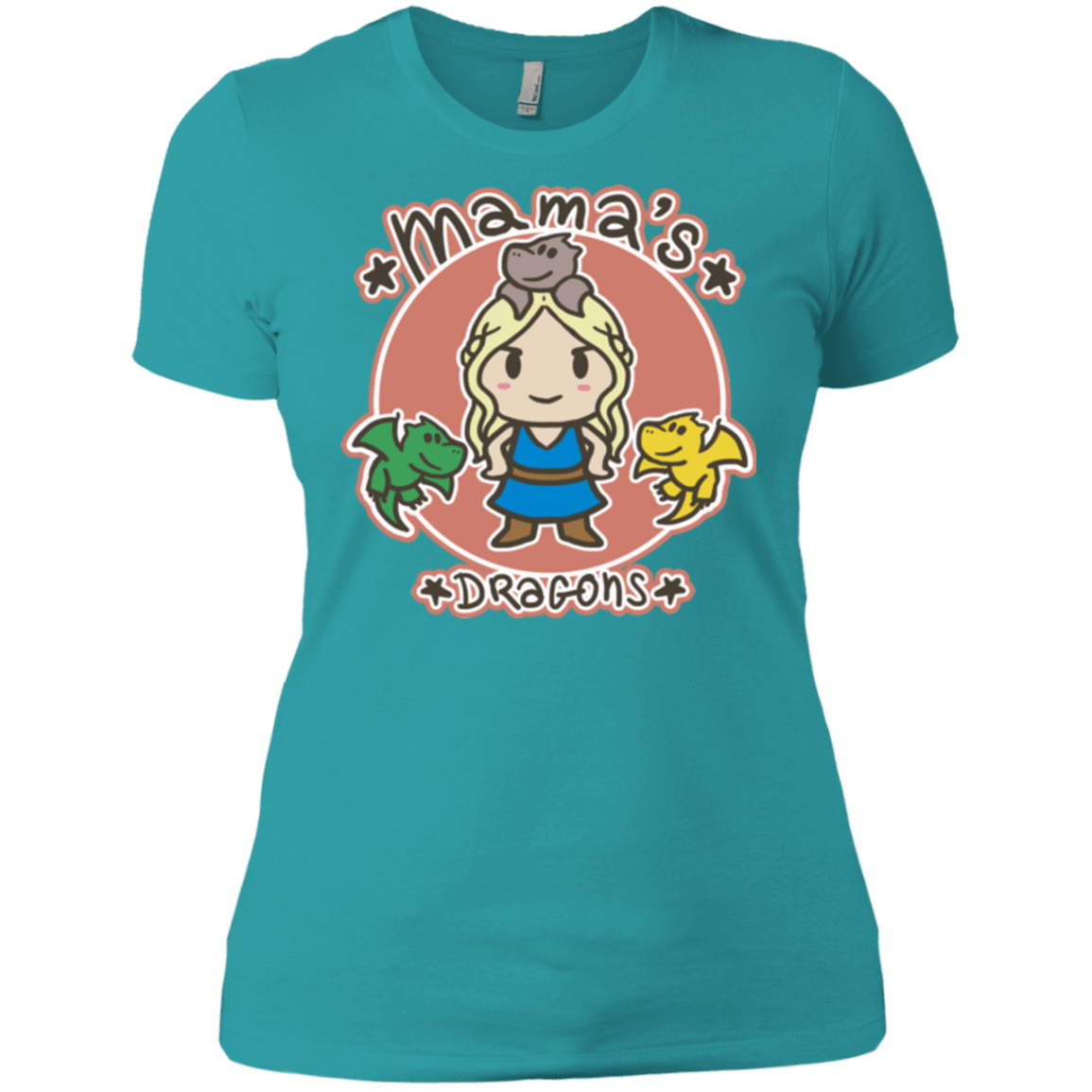 T-Shirts Tahiti Blue / X-Small Mamas Dragons Women's Premium T-Shirt