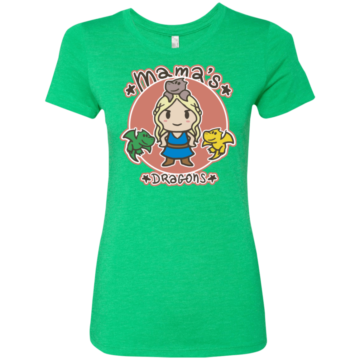 T-Shirts Envy / Small Mamas Dragons Women's Triblend T-Shirt