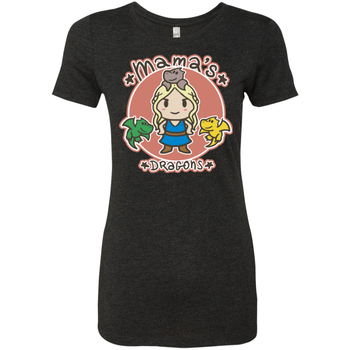 T-Shirts Vintage Black / Small Mamas Dragons Women's Triblend T-Shirt