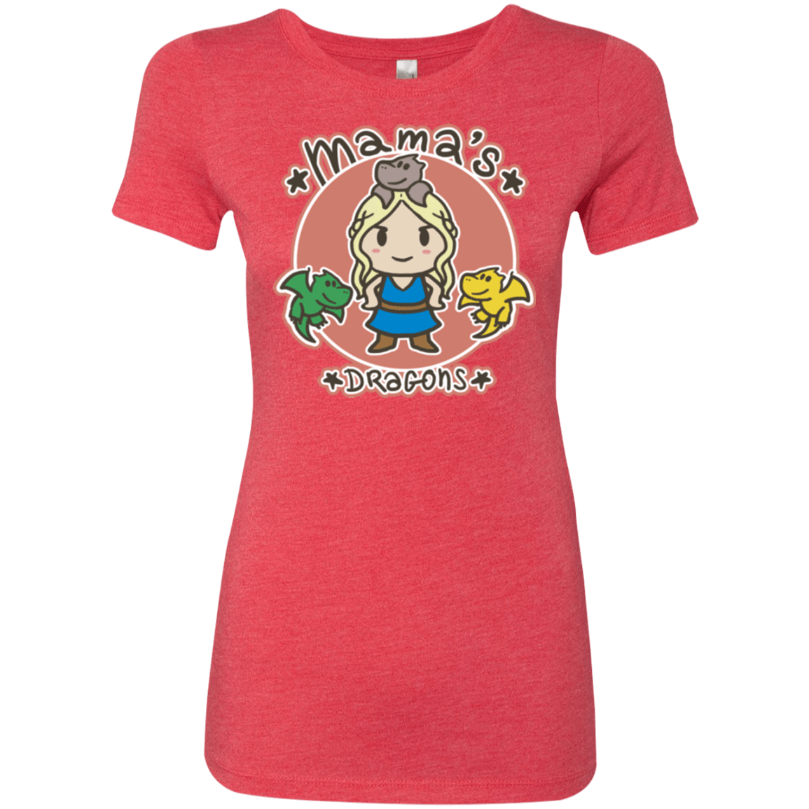 T-Shirts Vintage Red / Small Mamas Dragons Women's Triblend T-Shirt