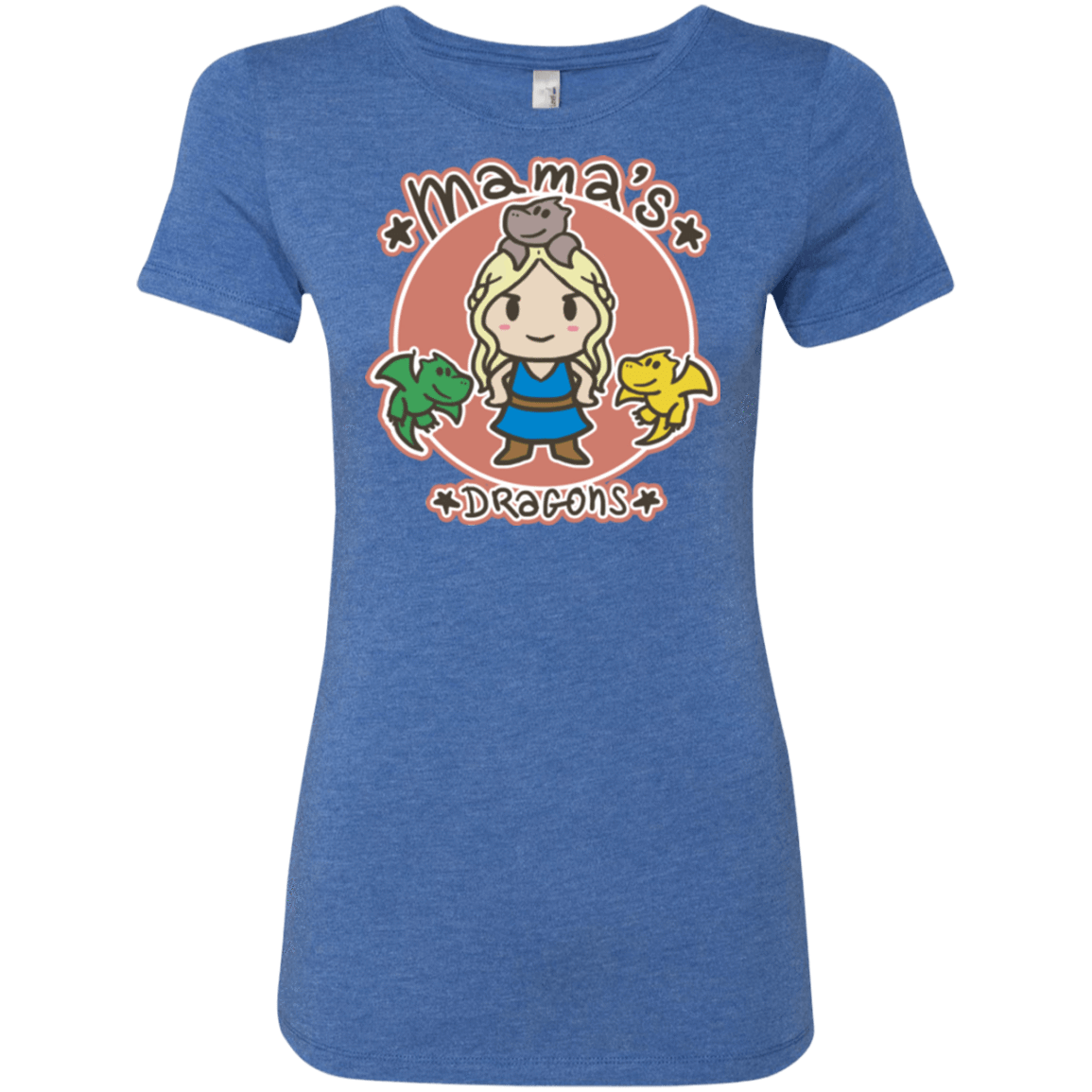 T-Shirts Vintage Royal / Small Mamas Dragons Women's Triblend T-Shirt