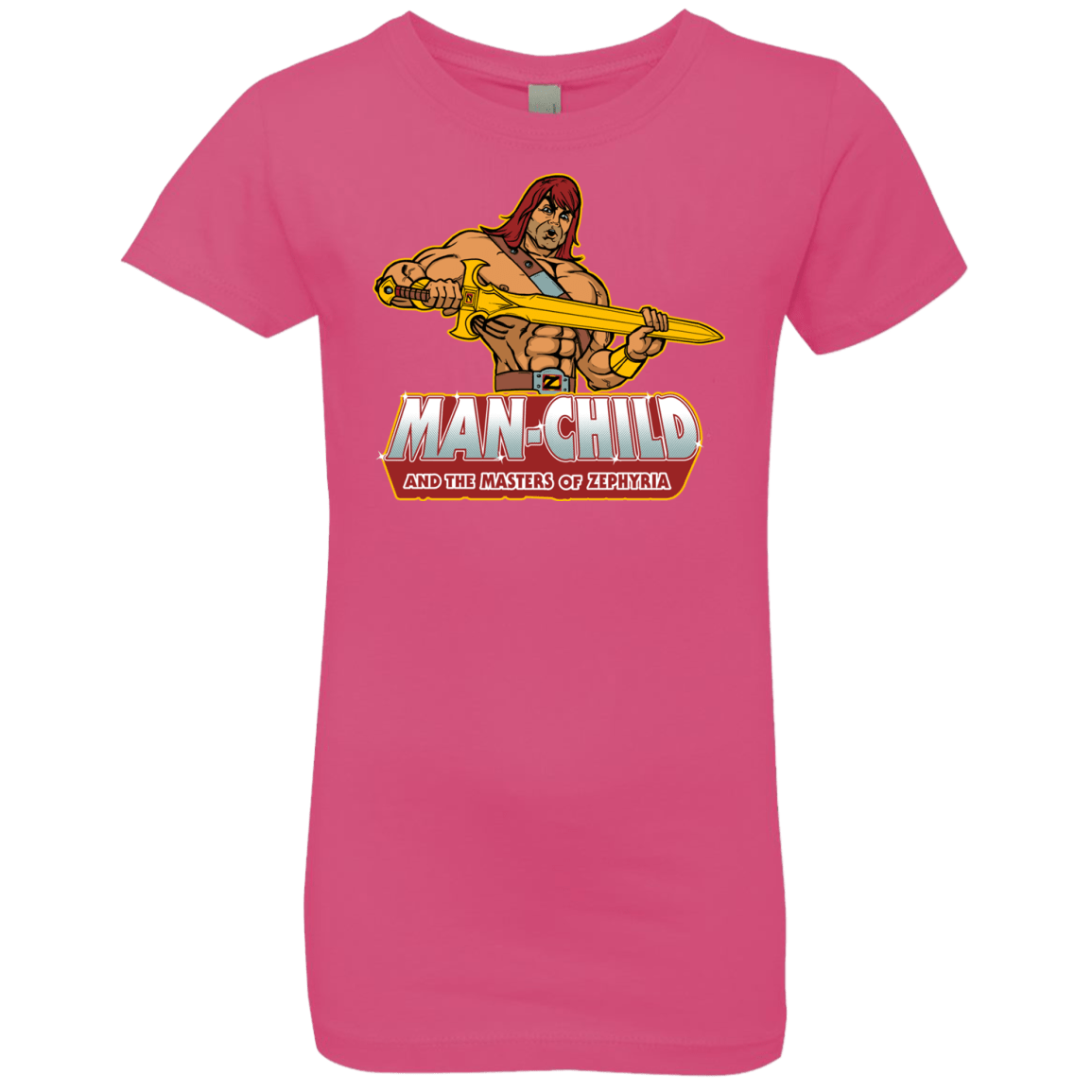T-Shirts Hot Pink / YXS Man Child Girls Premium T-Shirt