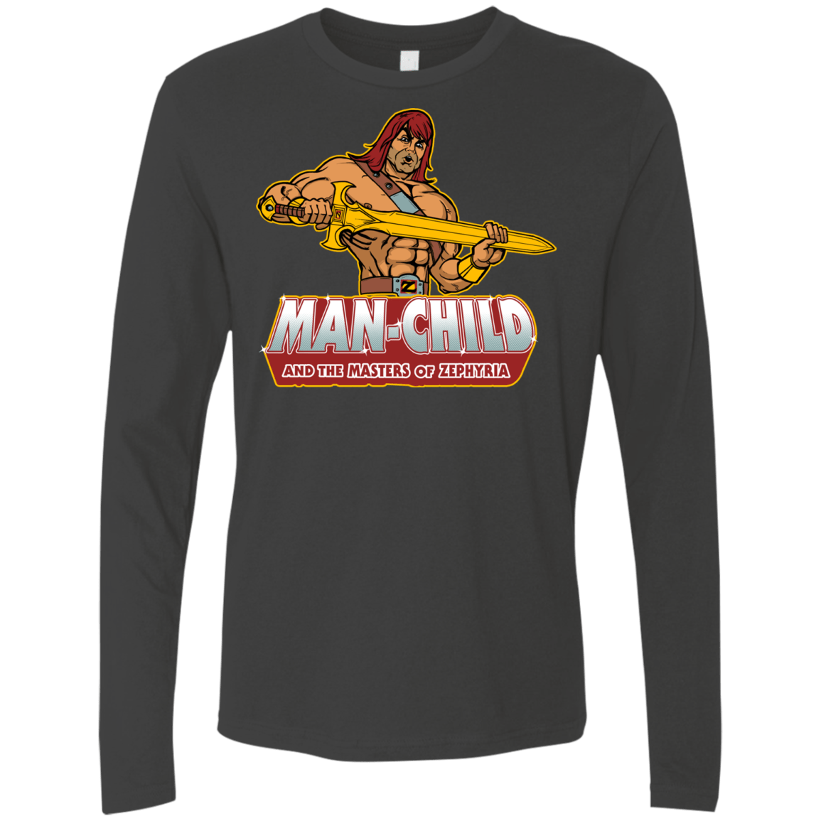 T-Shirts Heavy Metal / S Man Child Men's Premium Long Sleeve