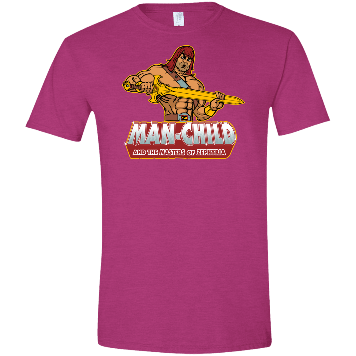 T-Shirts Antique Heliconia / S Man Child Men's Semi-Fitted Softstyle