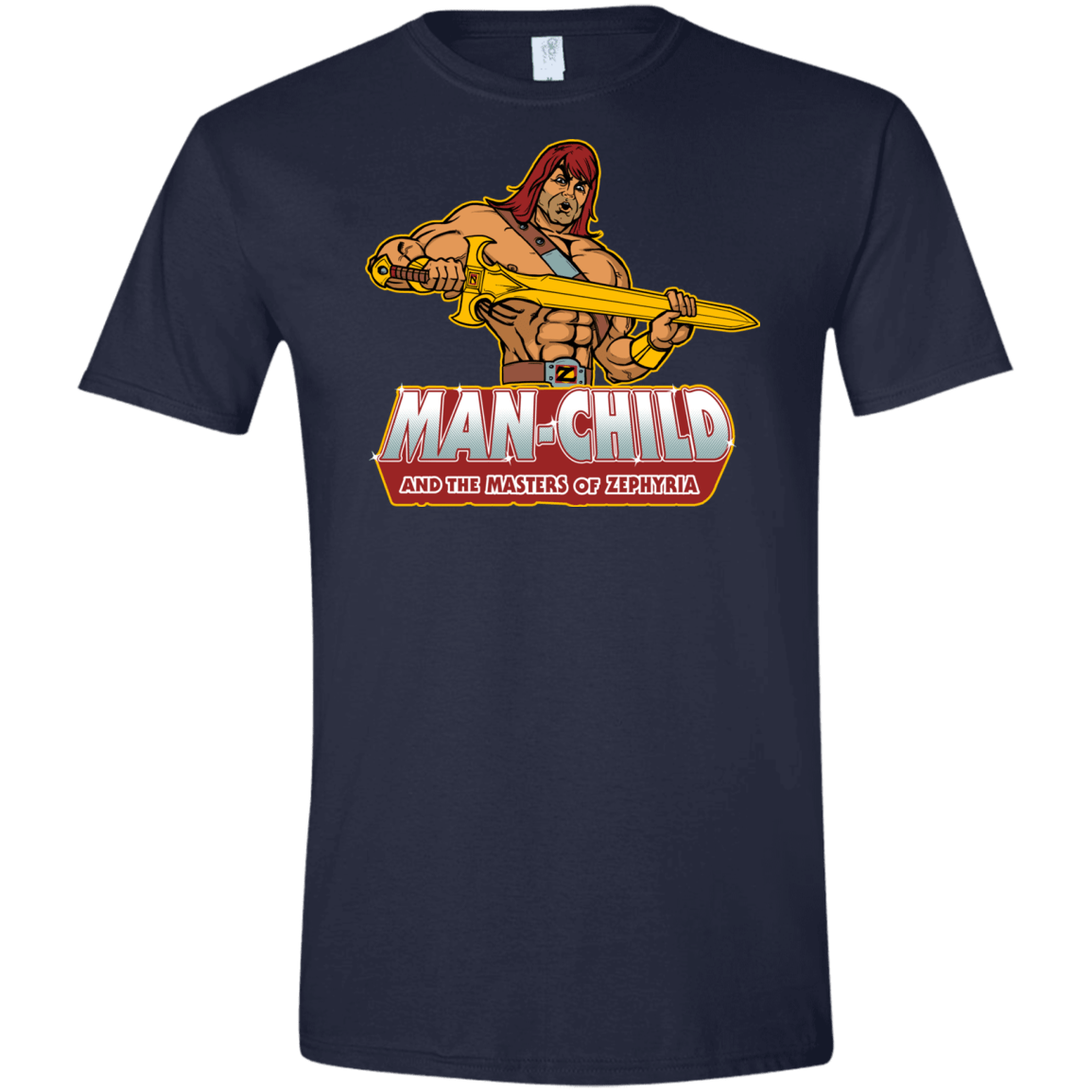 T-Shirts Navy / X-Small Man Child Men's Semi-Fitted Softstyle