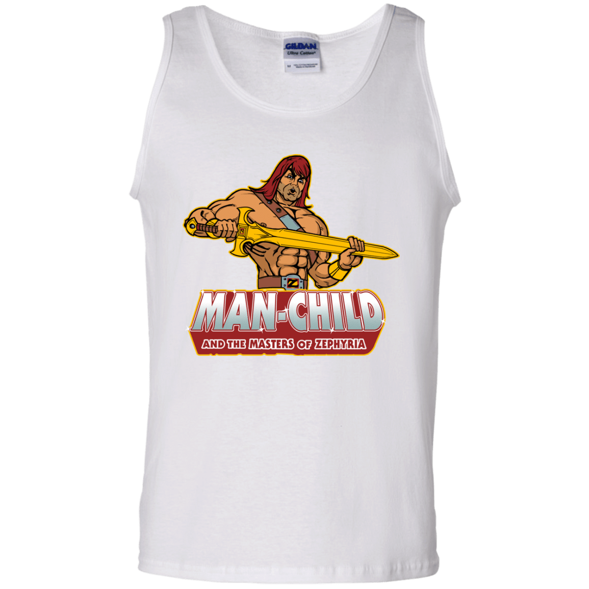 T-Shirts White / S Man Child Men's Tank Top