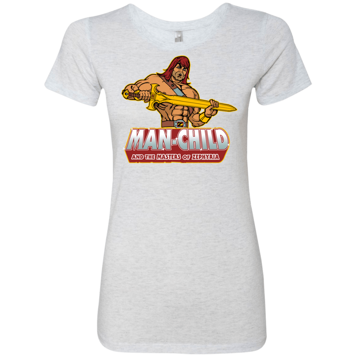 T-Shirts Heather White / S Man Child Women's Triblend T-Shirt