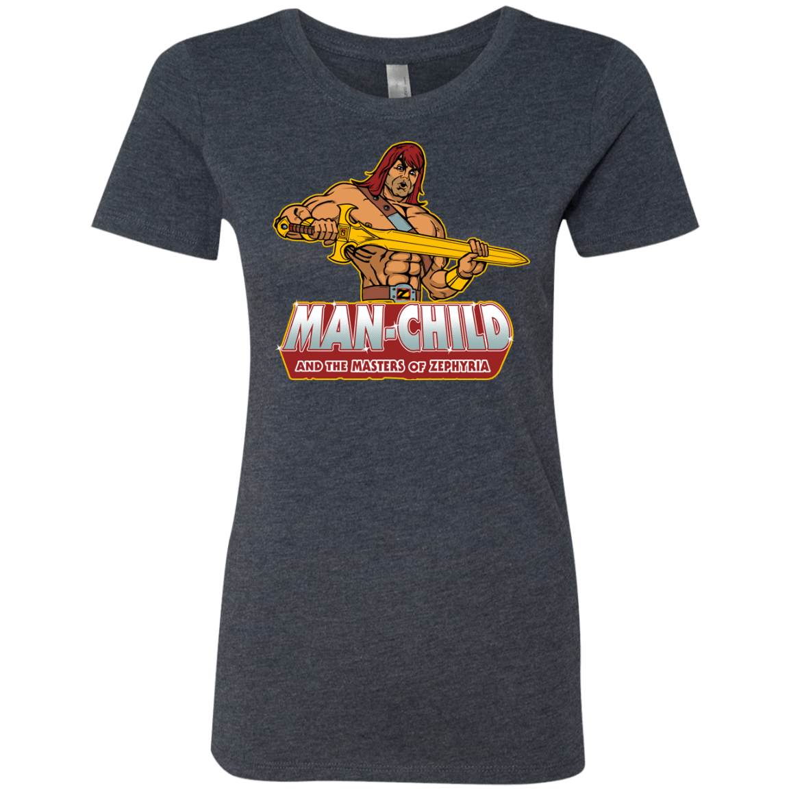 T-Shirts Vintage Navy / S Man Child Women's Triblend T-Shirt