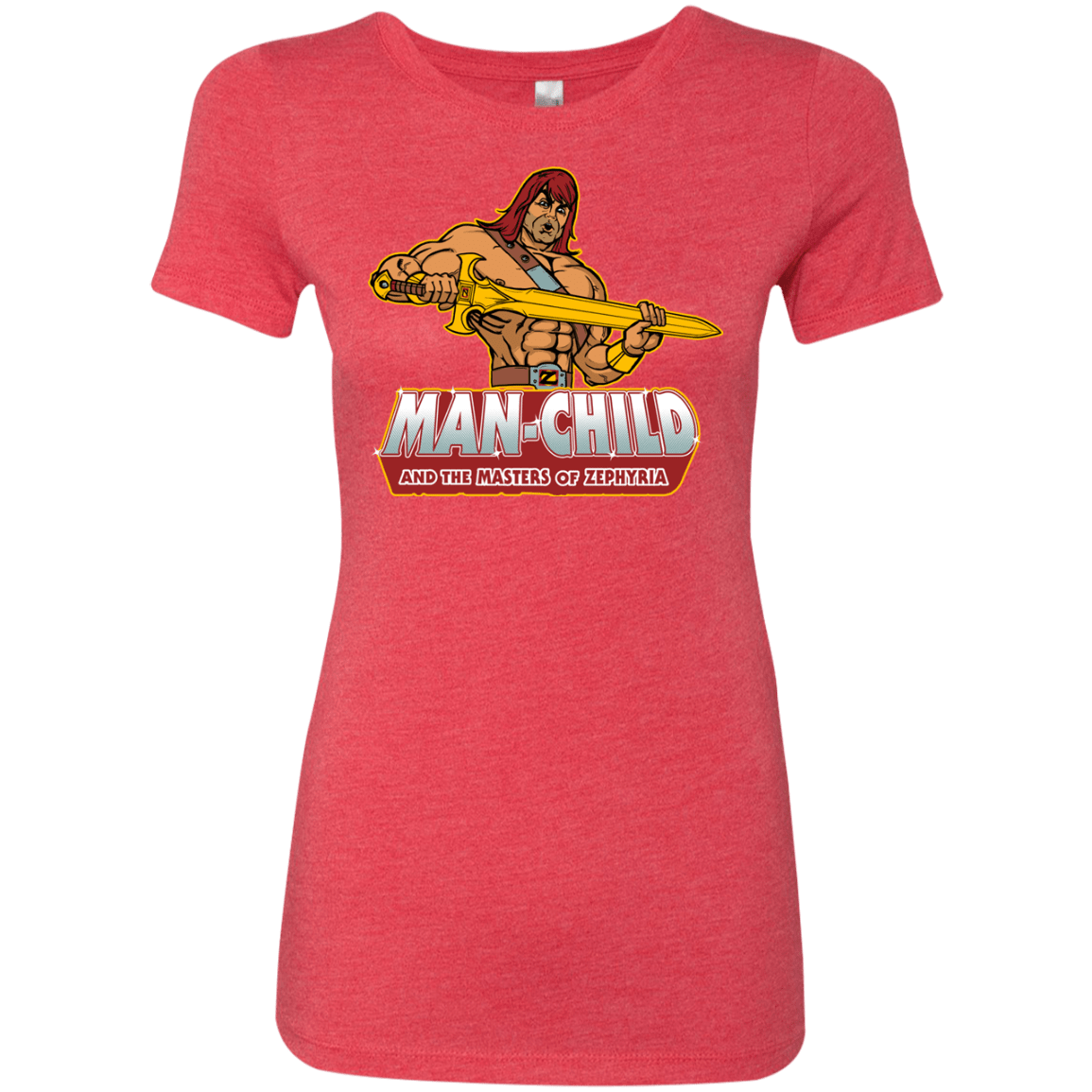 T-Shirts Vintage Red / S Man Child Women's Triblend T-Shirt