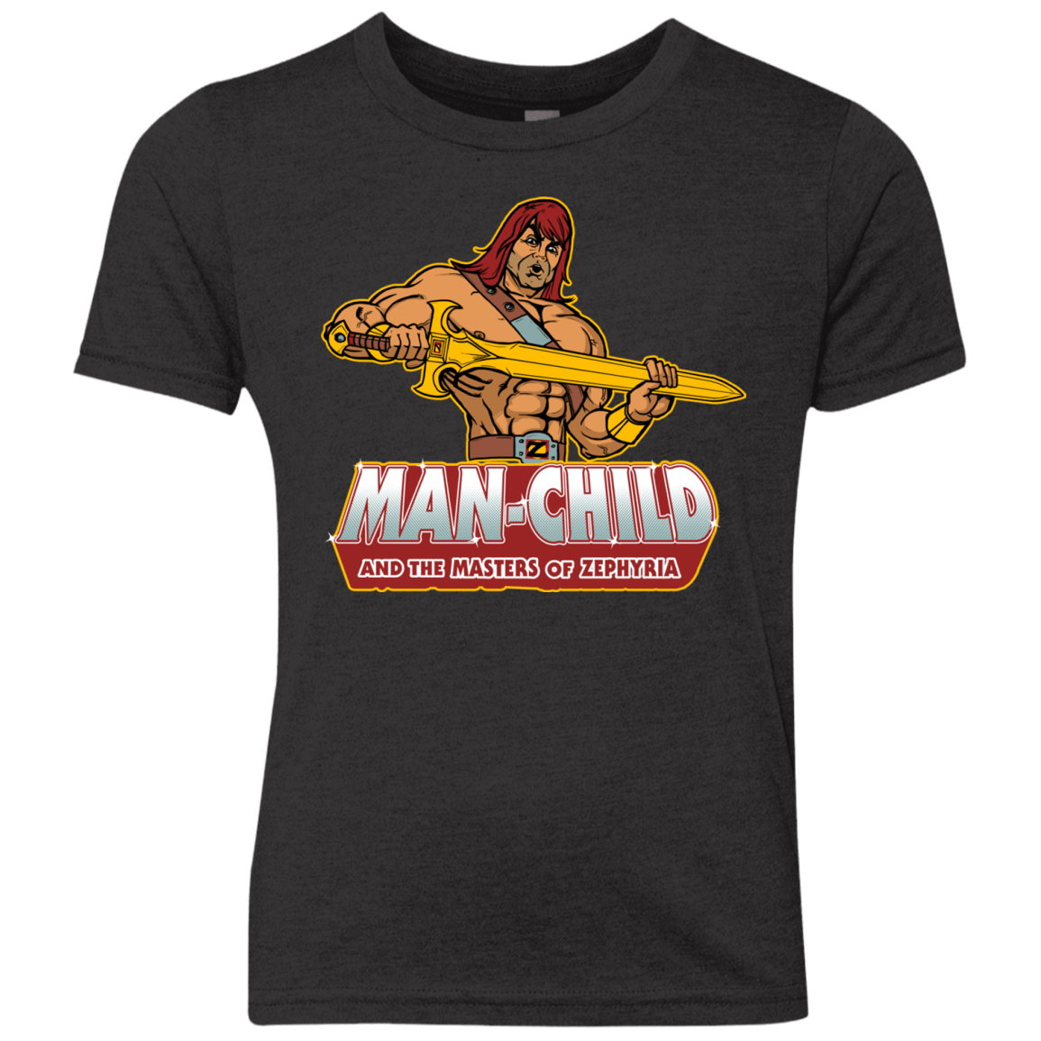 T-Shirts Vintage Black / YXS Man Child Youth Triblend T-Shirt