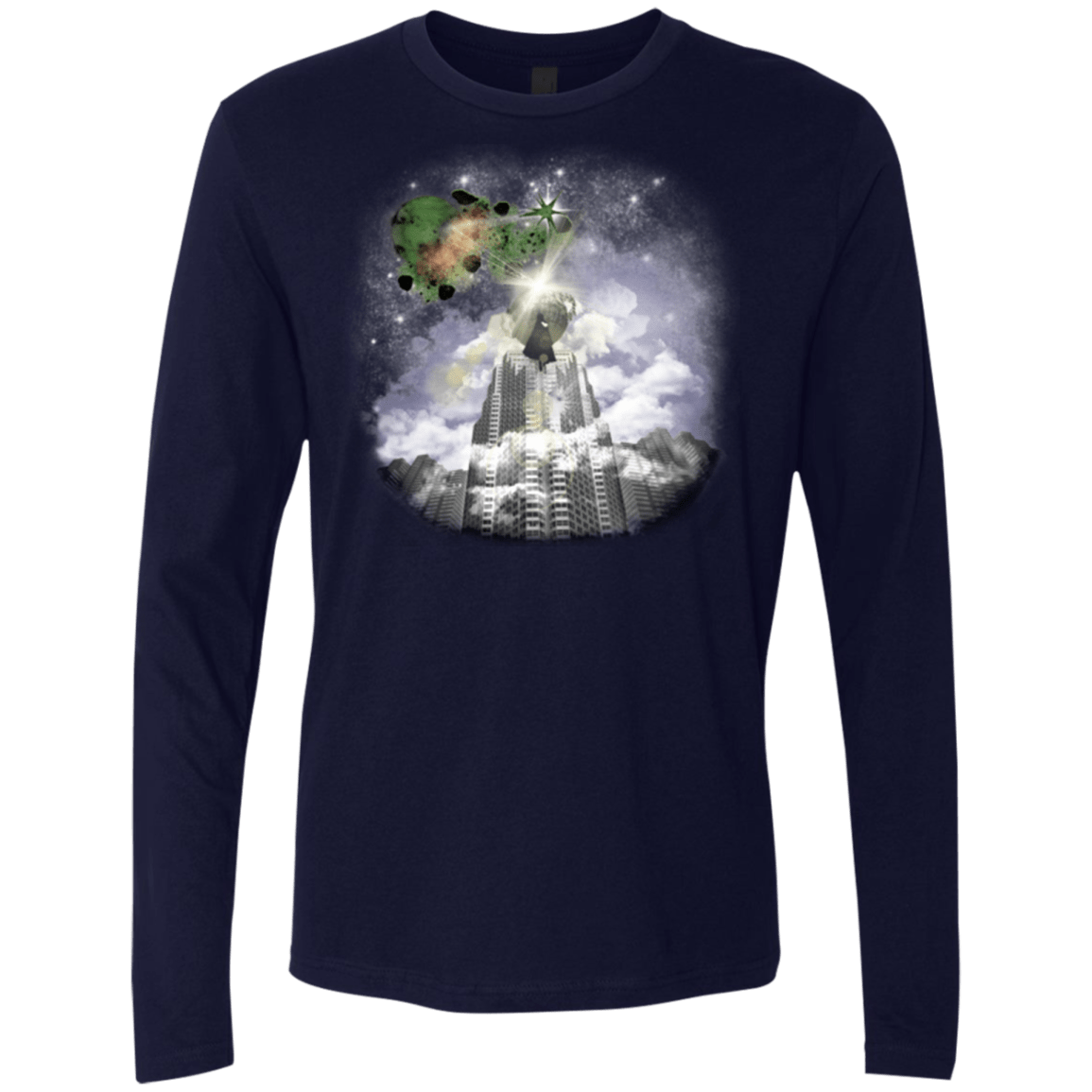T-Shirts Midnight Navy / Small Man of Tomorrow Men's Premium Long Sleeve