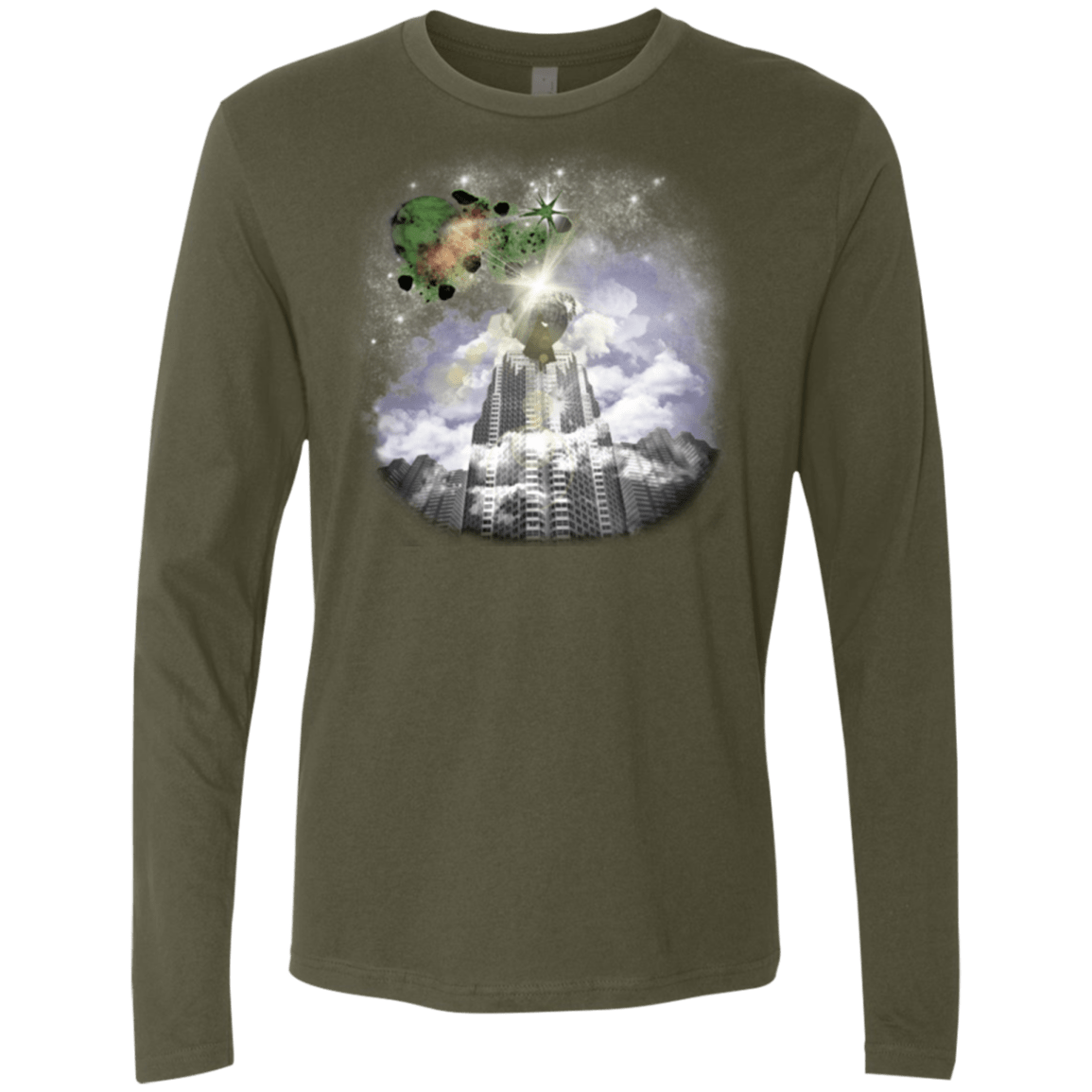 T-Shirts Military Green / Small Man of Tomorrow Men's Premium Long Sleeve