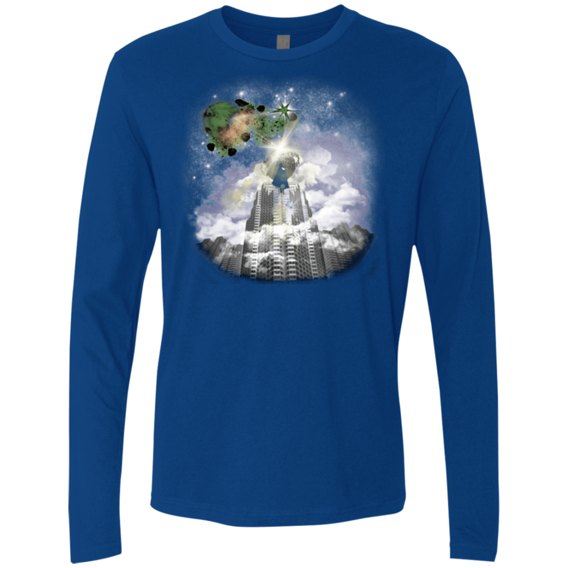 T-Shirts Royal / Small Man of Tomorrow Men's Premium Long Sleeve