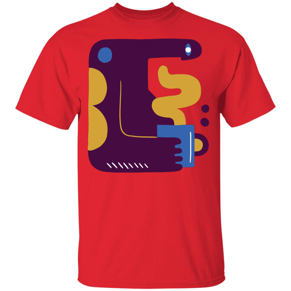 T-Shirts Red / YXS Man's Coffee Youth T-Shirt