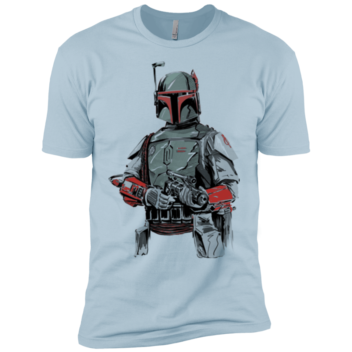 T-Shirts Light Blue / YXS Mandalorian Bounty Hunter Boys Premium T-Shirt