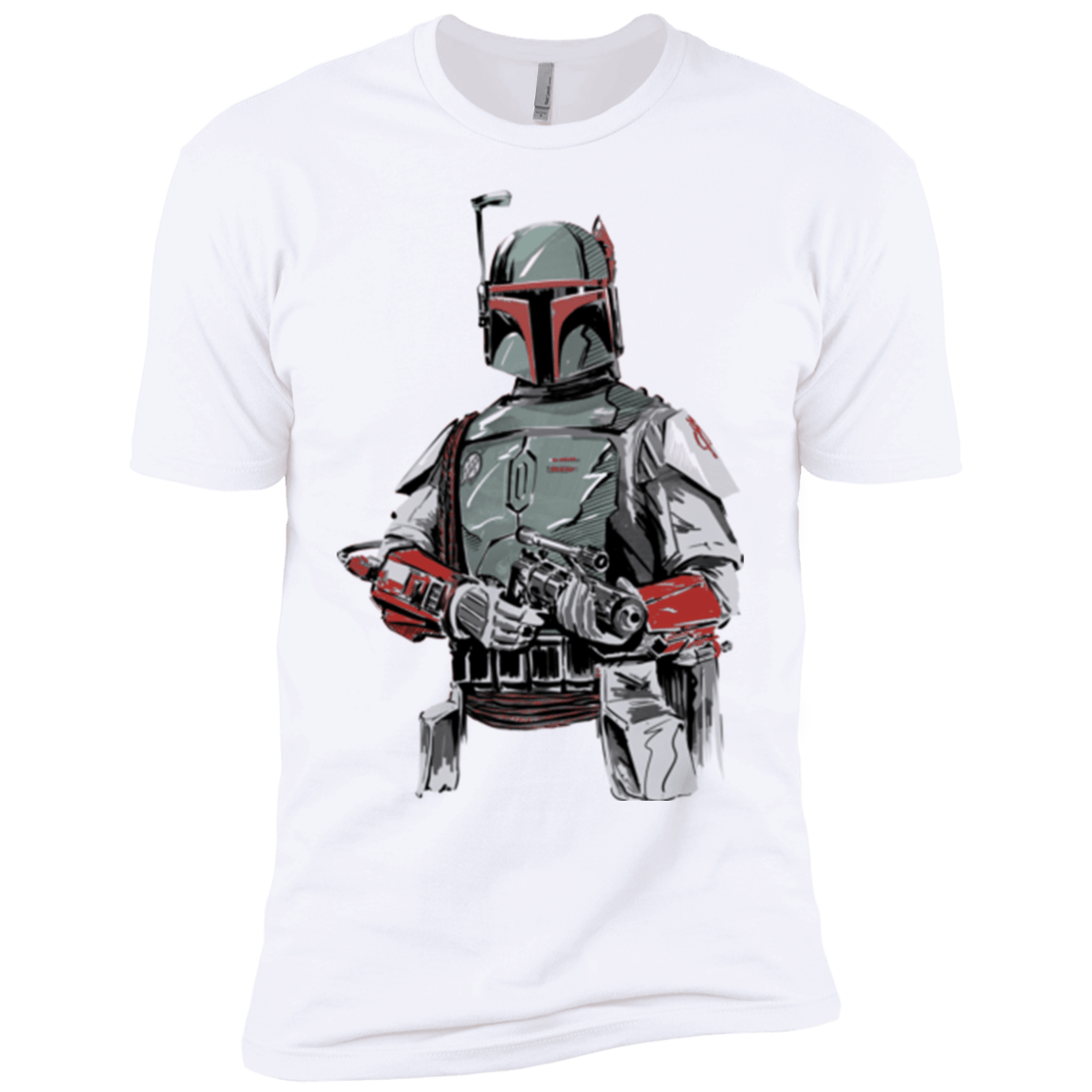 T-Shirts White / YXS Mandalorian Bounty Hunter Boys Premium T-Shirt