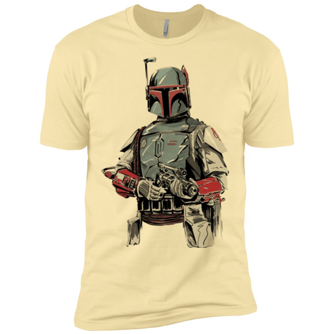 T-Shirts Banana Cream / X-Small Mandalorian Bounty Hunter Men's Premium T-Shirt
