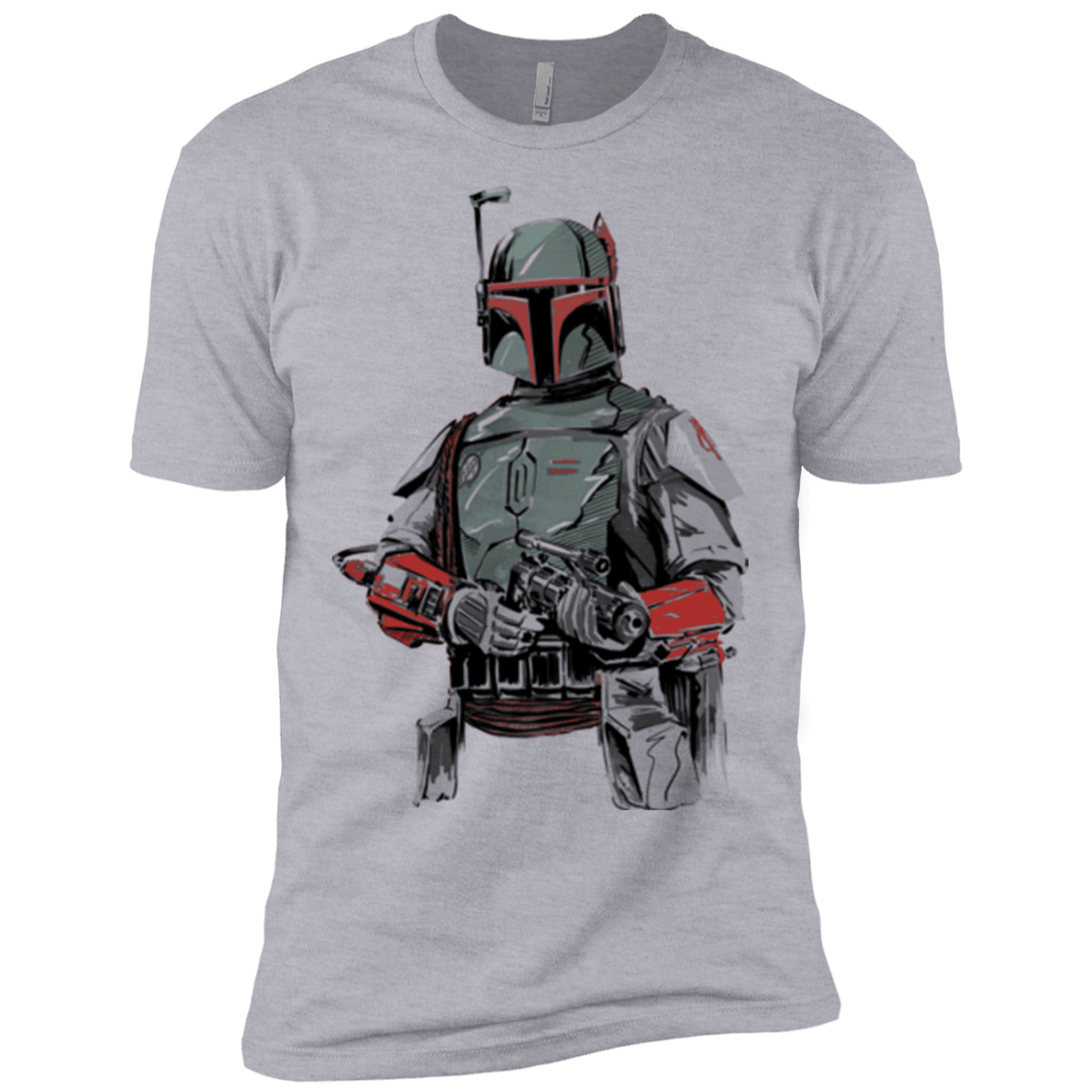 T-Shirts Heather Grey / X-Small Mandalorian Bounty Hunter Men's Premium T-Shirt