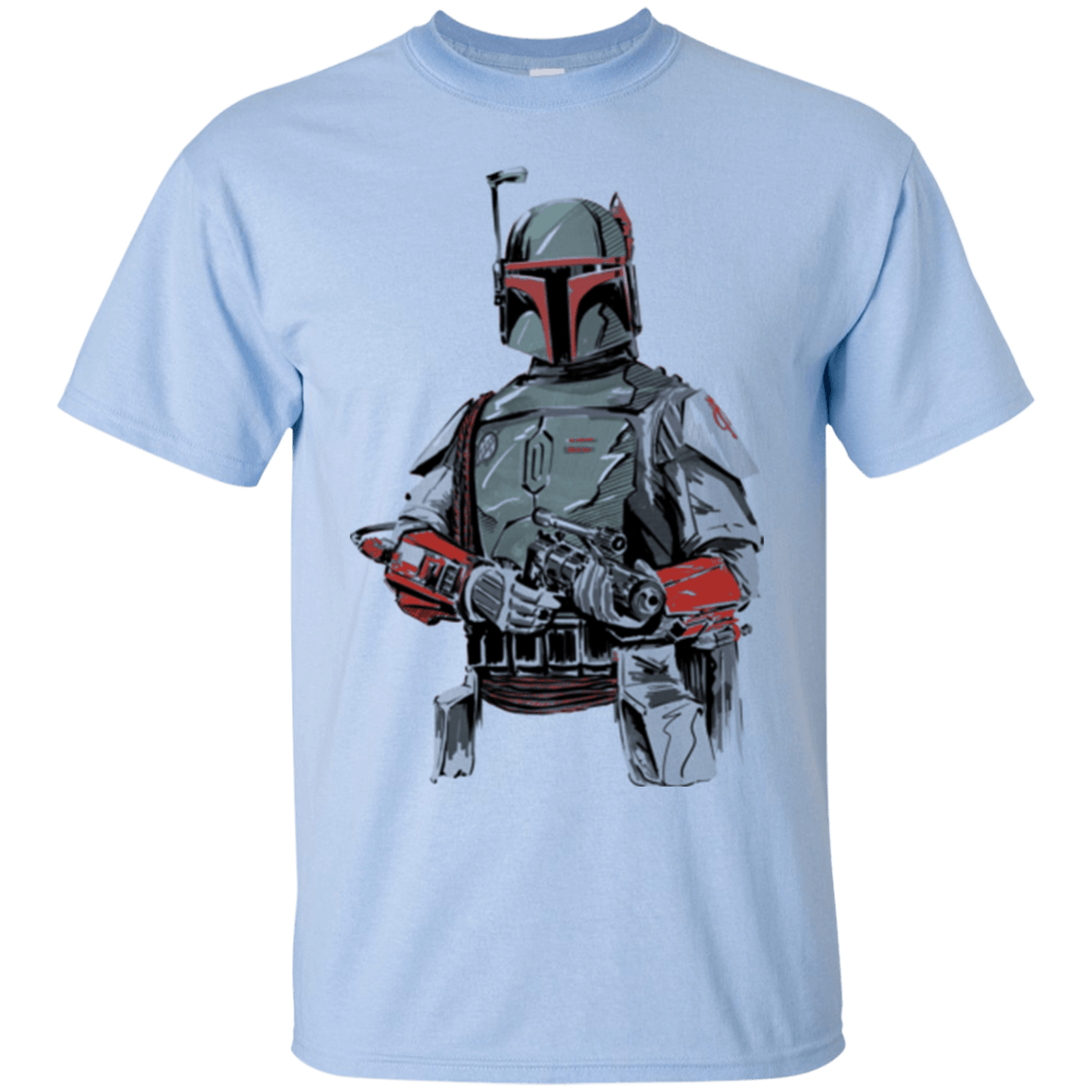 T-Shirts Light Blue / Small Mandalorian Bounty Hunter T-Shirt