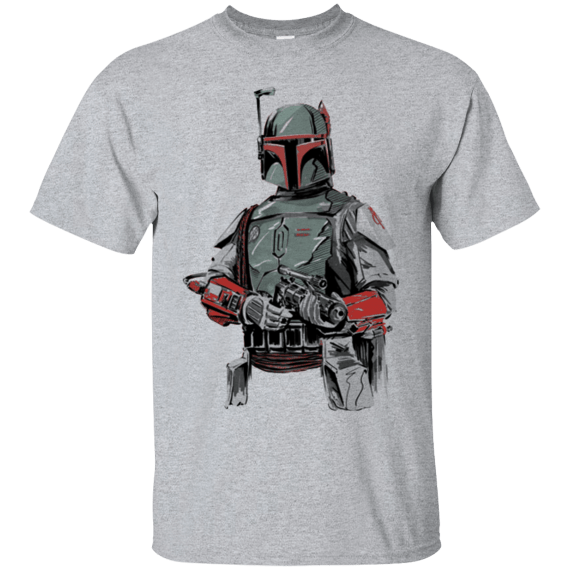 T-Shirts Sport Grey / Small Mandalorian Bounty Hunter T-Shirt
