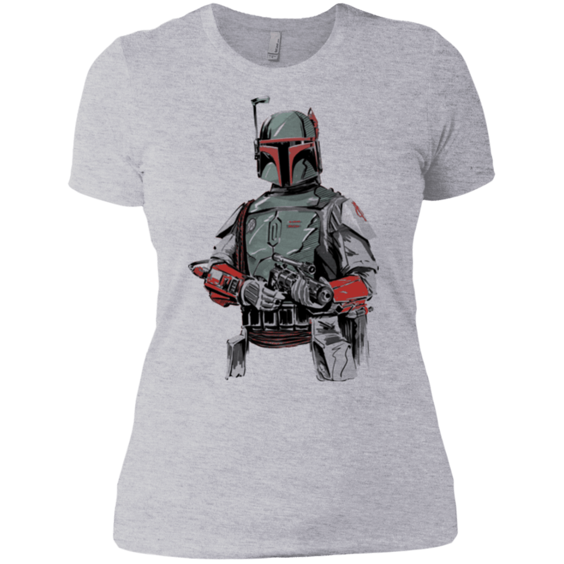 T-Shirts Heather Grey / X-Small Mandalorian Bounty Hunter Women's Premium T-Shirt