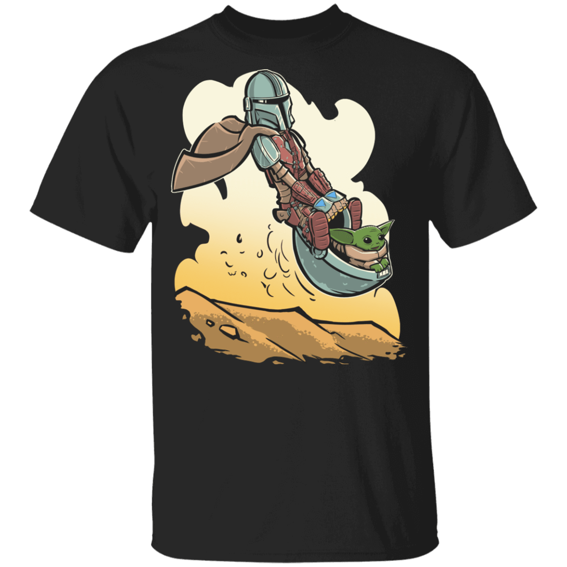 T-Shirts Black / YXS Mandalorian Comic Strip Youth T-Shirt