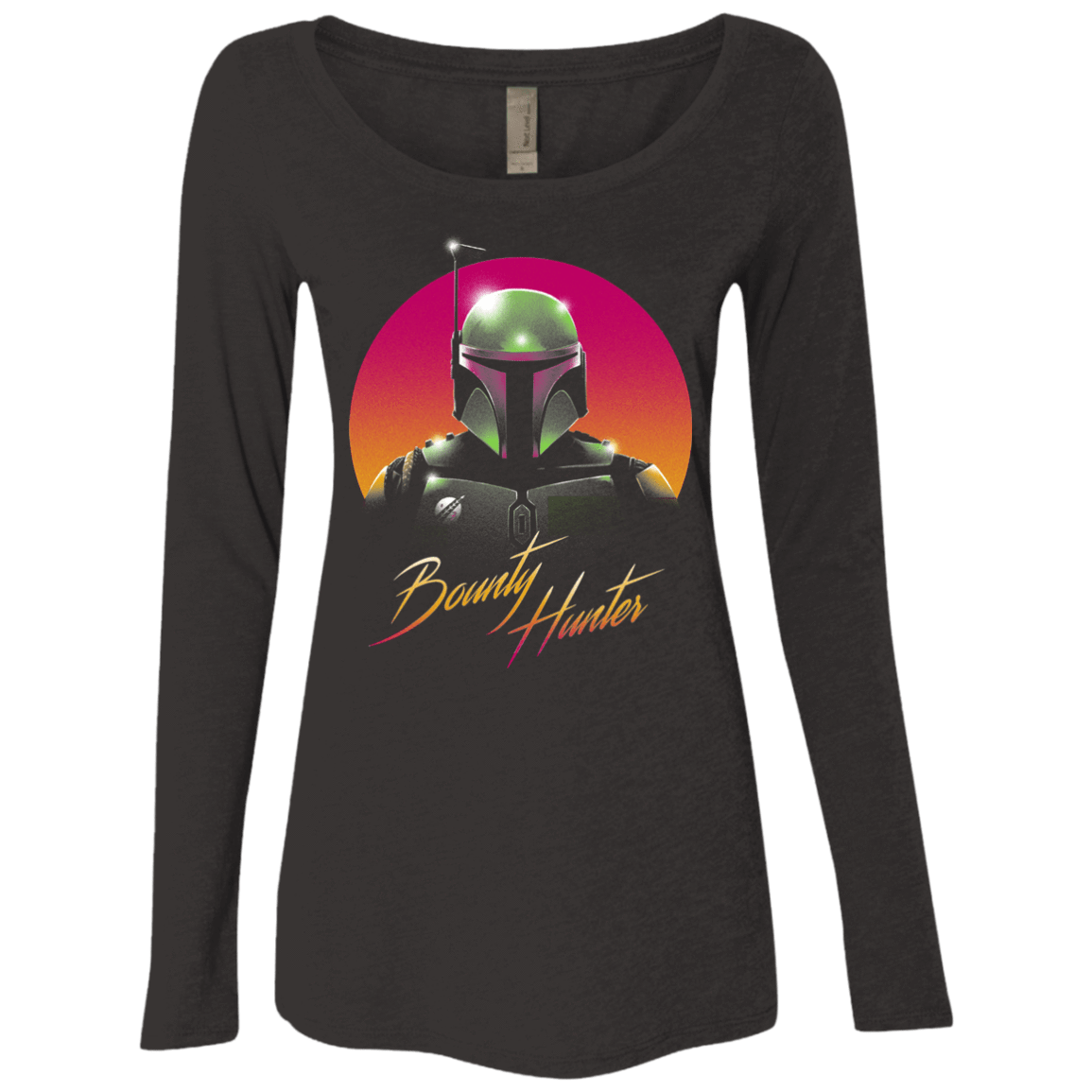 T-Shirts Vintage Black / S Mandalorian Hunter Women's Triblend Long Sleeve Shirt