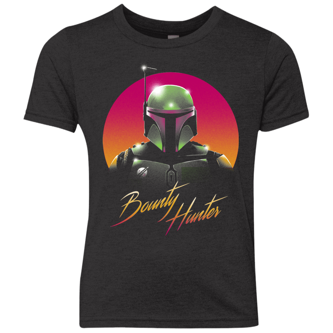 T-Shirts Vintage Black / YXS Mandalorian Hunter Youth Triblend T-Shirt