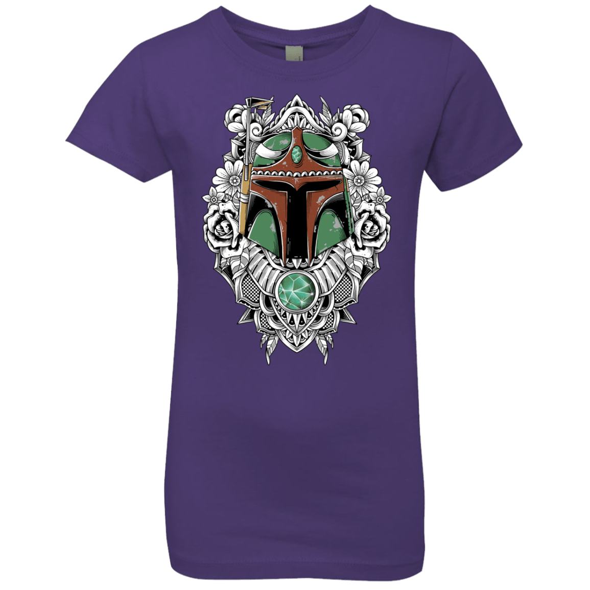 T-Shirts Purple Rush / YXS Mandalorian Warrior Girls Premium T-Shirt