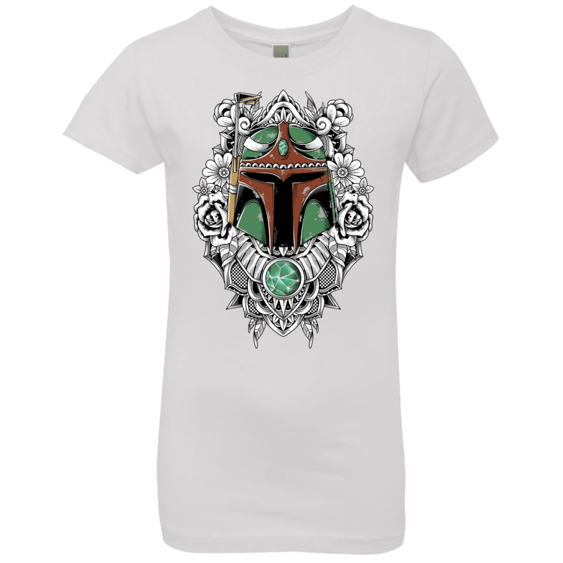T-Shirts White / YXS Mandalorian Warrior Girls Premium T-Shirt