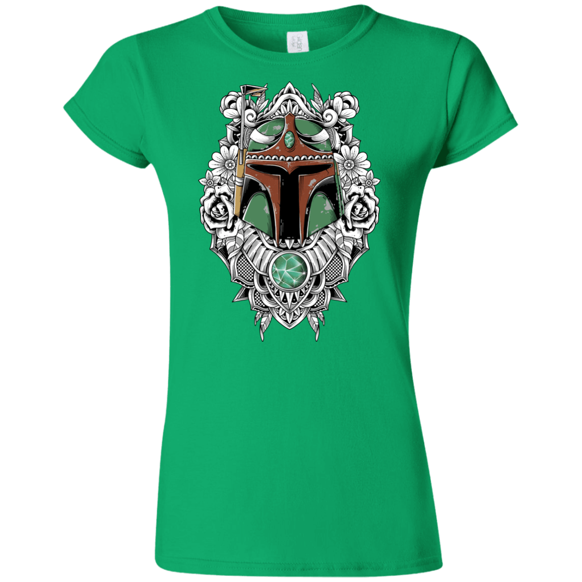 T-Shirts Irish Green / S Mandalorian Warrior Junior Slimmer-Fit T-Shirt